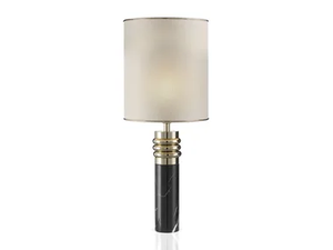 2265 - LED Nero Marquina marble table lamp _ Il Paralume Marina